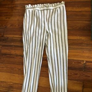 Striped Paperbag Top Pants (6L)